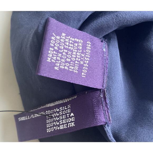 Ralph Lauren Collection Purple Label Runway Bead Embroidered Silk Dress Top 10 M - Picture 10 of 10